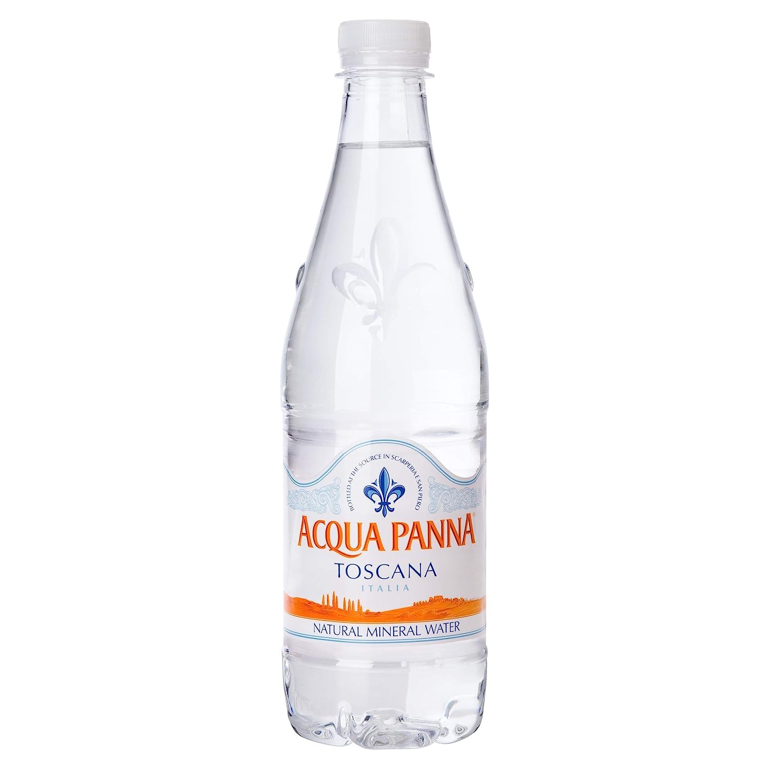 Italian Gourmet Acqua minerale naturale still Mineralwasser PET 48 x 500ml | Bevanda non frizzante in bottiglie pratiche per tavola e viaggio; geeignet, Gesamtnettogewicht 24 L + Kostenlos Polpa 400g
