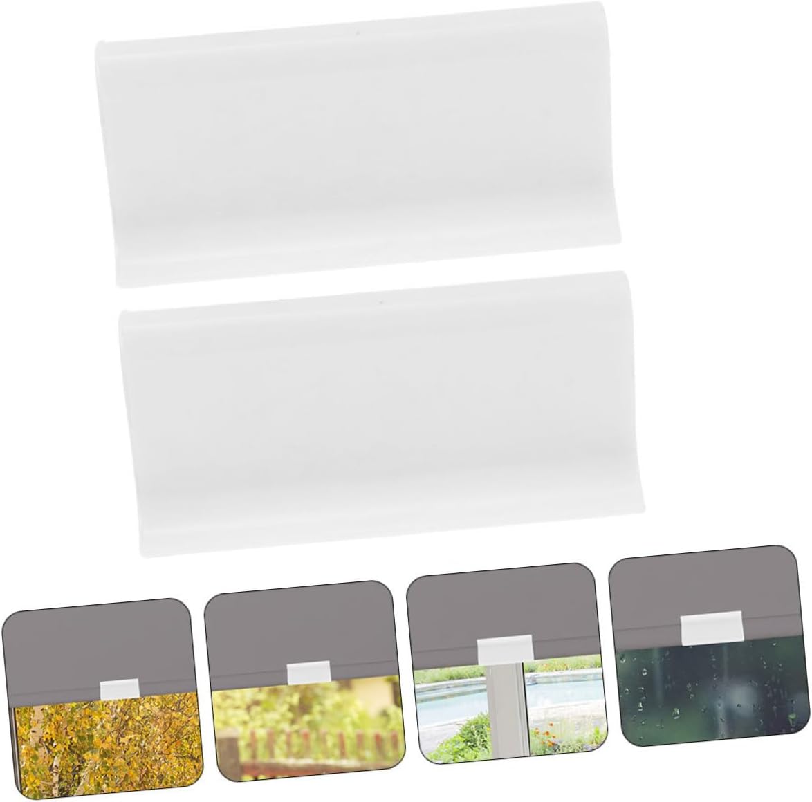 IMIKEYA 6pcs Roller Blind Clips Transparent Type Curtain Grips for Easy Installation and Secure Fixing Compatible Cordless Blinds and Roller Shades