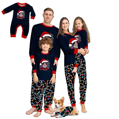 Christmas Pajamas for Family, Matching Family Christmas Pajama Sets for Adults, Kids, Pets, and Babies