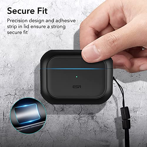 Esr Airpod Pro Case Cover With Halolock, Compatible With Airpods Pro 2Nd Generation/1St Generation (2022/2019), Magsafe Ready, Full Drop Protection For Airpods Pro 2 , Orbit Hybrid Series, Black #TOP6