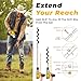 Auger Drill Bit for Planting 3 Pack with Extension - Spiral Hole Planter for Bulbs, Fence Posts, and Umbrella Holes - 3/8'' Hex Drive Drill- Gardening Hole Digger Yard Tools - Garden Drill Attachments