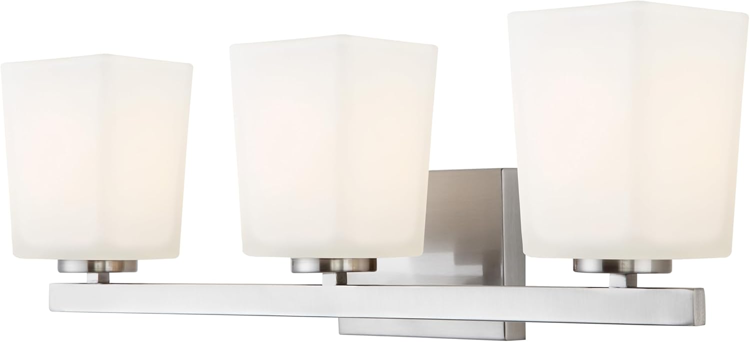 Canarm IVL472A02ORB Ltd Hartley 2 Light Vanity, Oil Rubbed Bronze with Flat Opal Glass