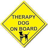 Therapy Dog on Board Decal - REFLECTIVE