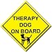 Therapy Dog on Board Decal - REFLECTIVE