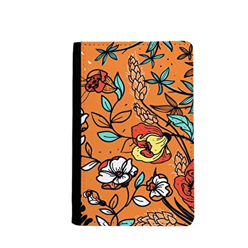 Étui passeport motif Lily Camellia Orange idéal pour vos vacances