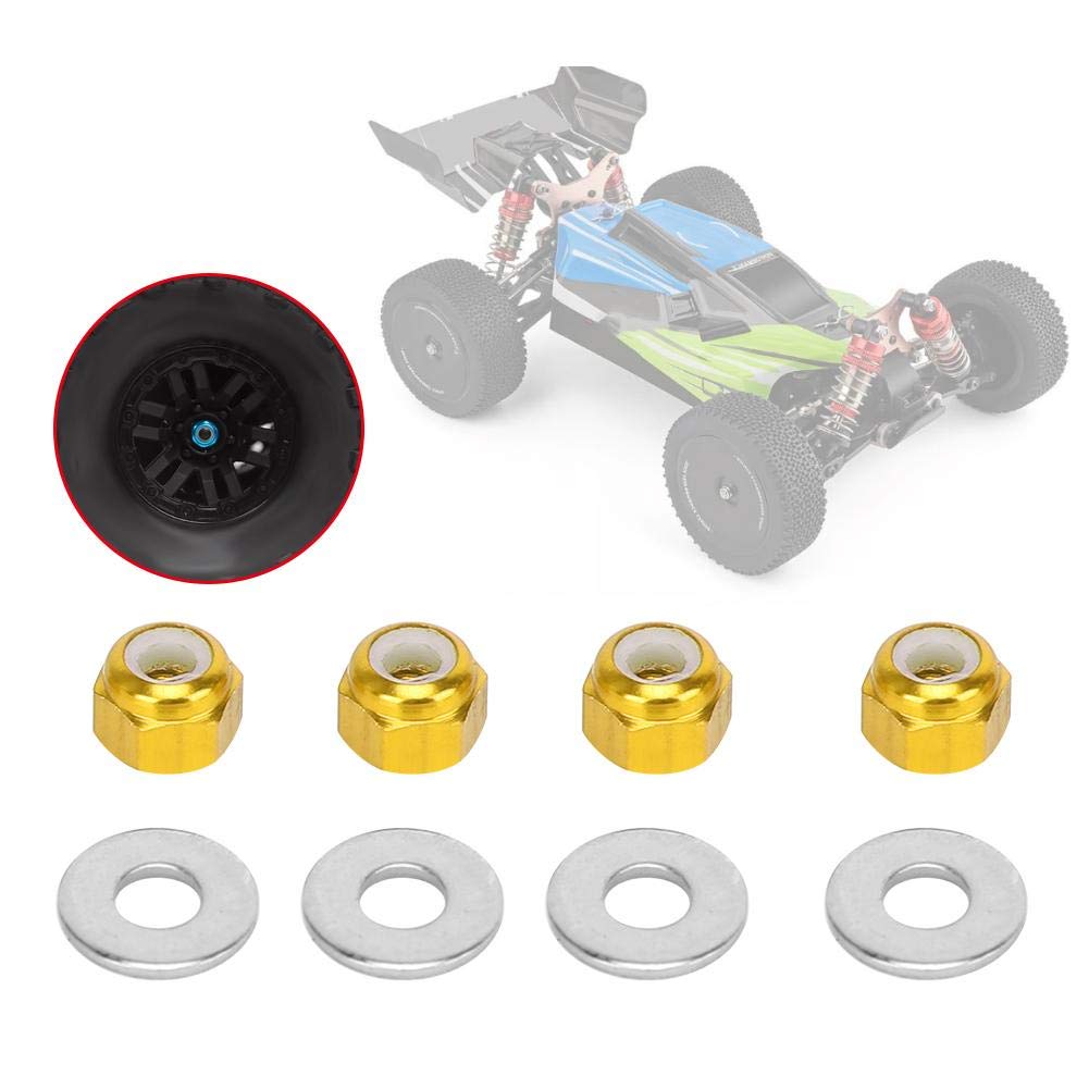 RC Wheel Nuts, Aluminum Wheel Nut for WLtoys 114/144, Model Car Accessories, RC Car Parts, for Hobbyists, Collectors, and Racers