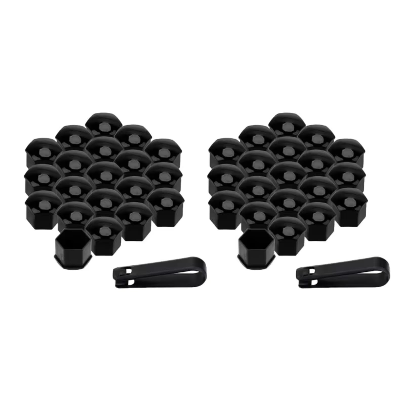 Tappi di Protezione per Dadi Ruota Auto, copridadi per mozzo Auto, copridadi per Pneumatici Auto, 20/40 Pezzi 22/21/19/17 mm Argento 17 mm (19 mm/Nero)