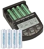  Panasonic eneloop Standard (ehem. Sanyo eneloop Standard) Mignon AA HR-3UTGA und AccuCell LCD-Ladegerät