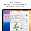 Apple Portatile MacBook Air 15'' con chip M4 (2025): progettato per Apple Intelligence, display Liquid Retina da 15,3'', 16GB di memoria unificata, 256GB di archiviazione SSD, Touch ID; Argento