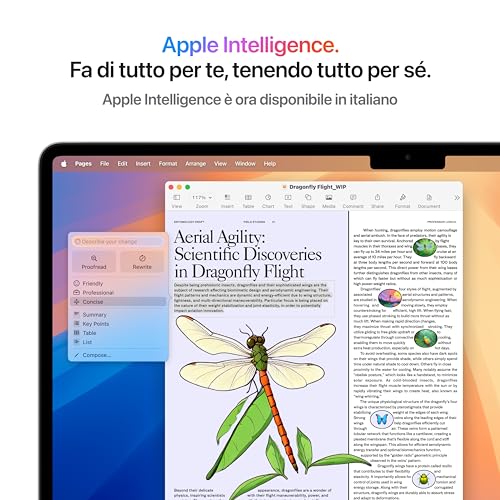 Portatile MacBook Air 15'' con chip M4 (2025): progettato per Intelligence, display Liquid Retina da 15,3'', 16GB di memoria unificata, 256GB di archiviazione SSD, Touch ID; Argento - Notebook - Immagine 3