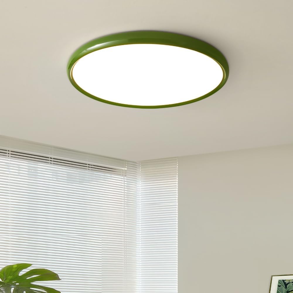 Nowoczesna minimalistyczna lampa sufitowa w kolorze kremowym - ochrona oczu do salonu i głównej sypialni (66 W)