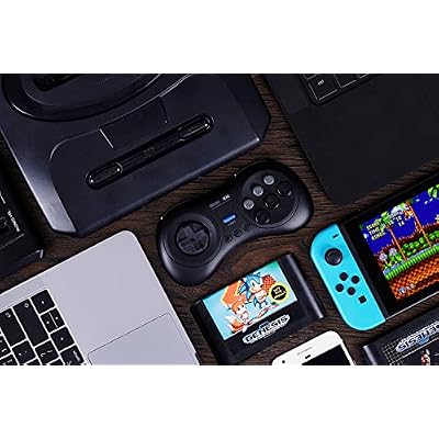 8Bitdo M30 Bluetooth Controller for Switch, Windows and Android, 6-Button Layout for SEGAs Classic Games (Black)