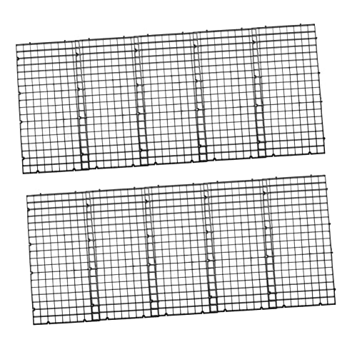 VANZACK 10個 水槽 板 潜水可能 キッチンシンクの底のグリッド フィーダ 水槽ネット 仕切り付き水槽 水槽グリッド 水槽フィルター 水槽トレイ 水槽分離パネル プラスチック Black