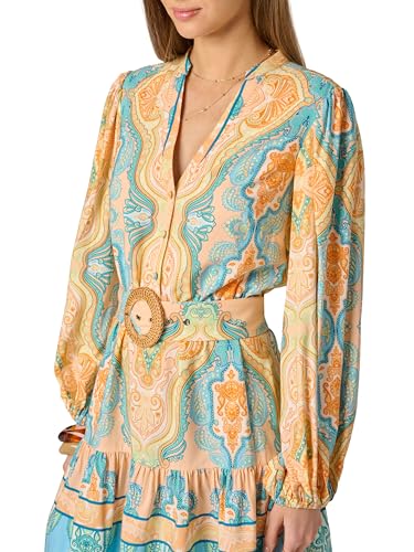 Image of Adrianna Papell Women's Strapless Organza Mini Dress - Short Drop Waist Dress with Dainty Florals & Pleated Flounce Skirt