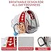 PETSWEET Cat Backpack Carrier, Back Expandable Pet Backpack with Bubble Window, Airline Approved Pet Travel Bag for Small/Medium Cats & Puppies, Hiking, Camping, Outdoor Use (Red)