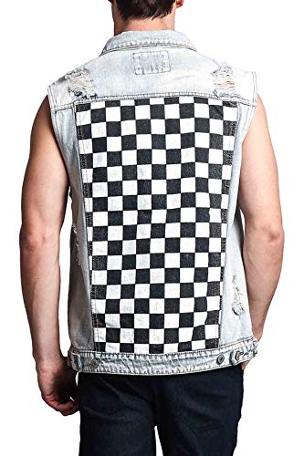 Image of VICTORIOUS Rocker Denim Jean Vest Jacket