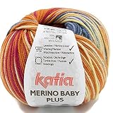  MERINO BABY PLUS de Lanas Katia. Ovillo de color coral Cod.219