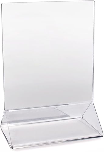 Miniatura 2 de New Star Foodservice 22919 - Tarjetero acrílico para menú, 3.5 x 5 pulgadas, transparente, juego de 12