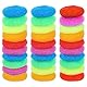 30 Stück Kunststoff Topfreiniger Bunte Rund Scheuerschwamm Kratzfest Küche Dish Scrubber Schwämme aus Nylongewebe für Küchenreinigung