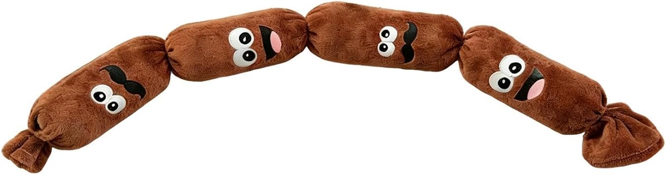 Sausage Pet Toy, Squeaky Interactive Player, Bite Force Integrity Auditory Feedback Mastery Anatomic for Home House Bedroom Indoor Desk Outdoor Outside