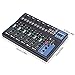 Bluetooth Portable Audio Mixer w/USB DJ Sound Mixing Console MP3 Jack 48V Power, 7 Channel Bluetooth Mixer, 7-Channel Bands Mixing Boards For Studio Recording, Home KTV