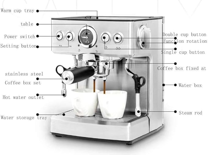 Cafetera Automática con Bomba de Vapor 19 Bar y Tanque 2.1L miniatura 4