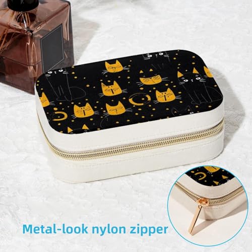 Boîte à bijoux anti-nœuds portable pour colliers et bagues