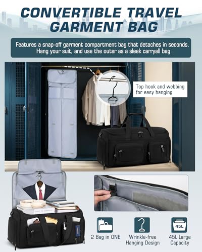 RAINSMORE 3-in-1 Convertible Garment Bag