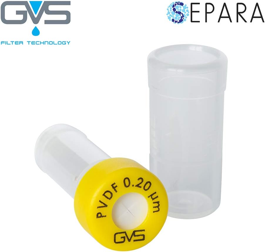 GVS Filter Technology, SEPARA Syringeless filter vial, PVDF Membrane, 0.2µm, 100/pk