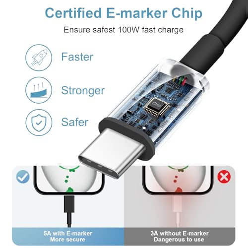 Image of USB to USB C Cable for iPhone 17 16 15 Type C Carplay 5FT USB C Cable Black