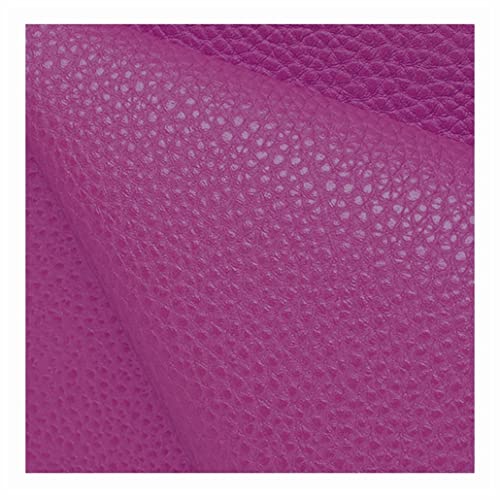 Simili cuir litchi marron tissu couture DIY 1.4x7m coupon