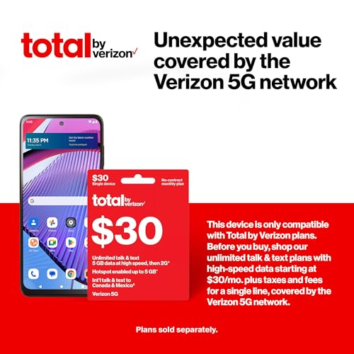 Total by Verizon | Motorola moto g Power 5G (2023) | Locked | 128GB | 5000mAh Battery | 50MP Main Camera | 6.5-in. FHD+ 120Hz Display | Black - Image 4