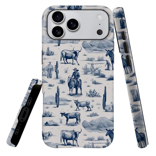 Coque rigide hybride L16QX Pro Max douce et résistante motif vache