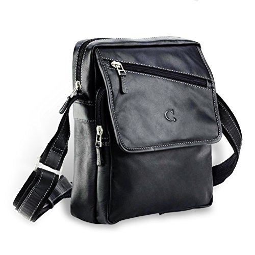 Preisvergleich Produktbild Chevirex Herrentasche, softes Rindsleder
