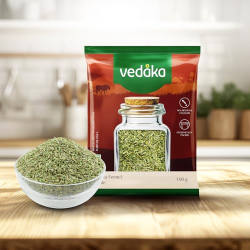 Image of Amazon Brand - Vedaka Fennel Whole | 100 G | Saunf