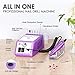 Subay Professional Finger Toe Nail Care Electric Nail Drill Machine Manicure Pedicure Kit Electric Nail Art File Drill with 1 Pack of Sanding Bands (Purple)