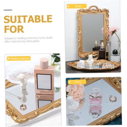 Plateau à parfum vintage miroir le cadeau idéal pour décoration rétro