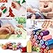 Eoehro 72pcs Sewing Thread Kit, 36 Colors, 400 Yards per Spool Polyester Thread, Prewound Bobbins, Sewing Machine Threads
