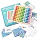 SCBOY 1x1 Lernen Spiel Montessori Multiplikationsbrett Einmaleins Lernen Für Mathematische Manipulationen Kinderzählspielzeug