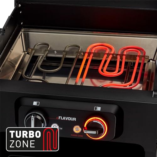Enders® Elektrogrill eFLAVOUR 2 Turbo, doppelwandige Garhaube, integriertes Thermometer, abklappbare Seitenablagen, 3kW Turbo Zone™, 2 Heizzonen je 1500 Watt, Switch Grid™, Simple CLEAN™ #97156