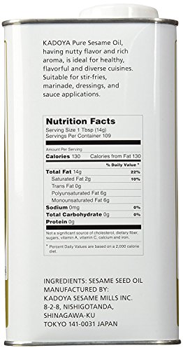 Consejos y comparativas para Comprar Aceite de ajonjoli para cocinar Top diez. 8 Imagen adicional