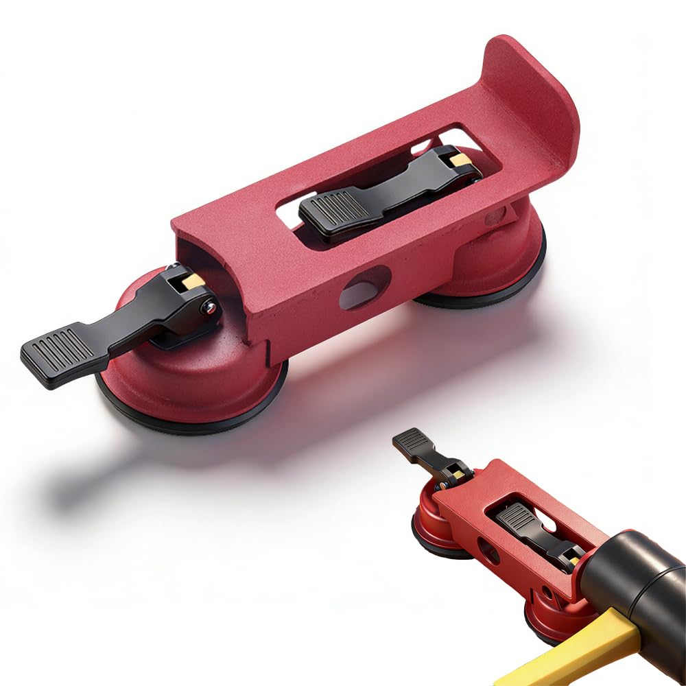 Floor Suction Cup Tool, Adjustable Height Floor Gap Fixer Tool, Carbon Steel Floor Suction Cup Tool With Rubber Pad, Heavy-Duty Laminate Flooring