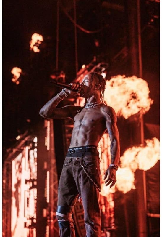 Miniatura 2 de Travis Scott - Póster para oficina en casa y habitación de estudiante, póster estético, decoración de pared TRVSCT6 (18 x 12 pulgadas)