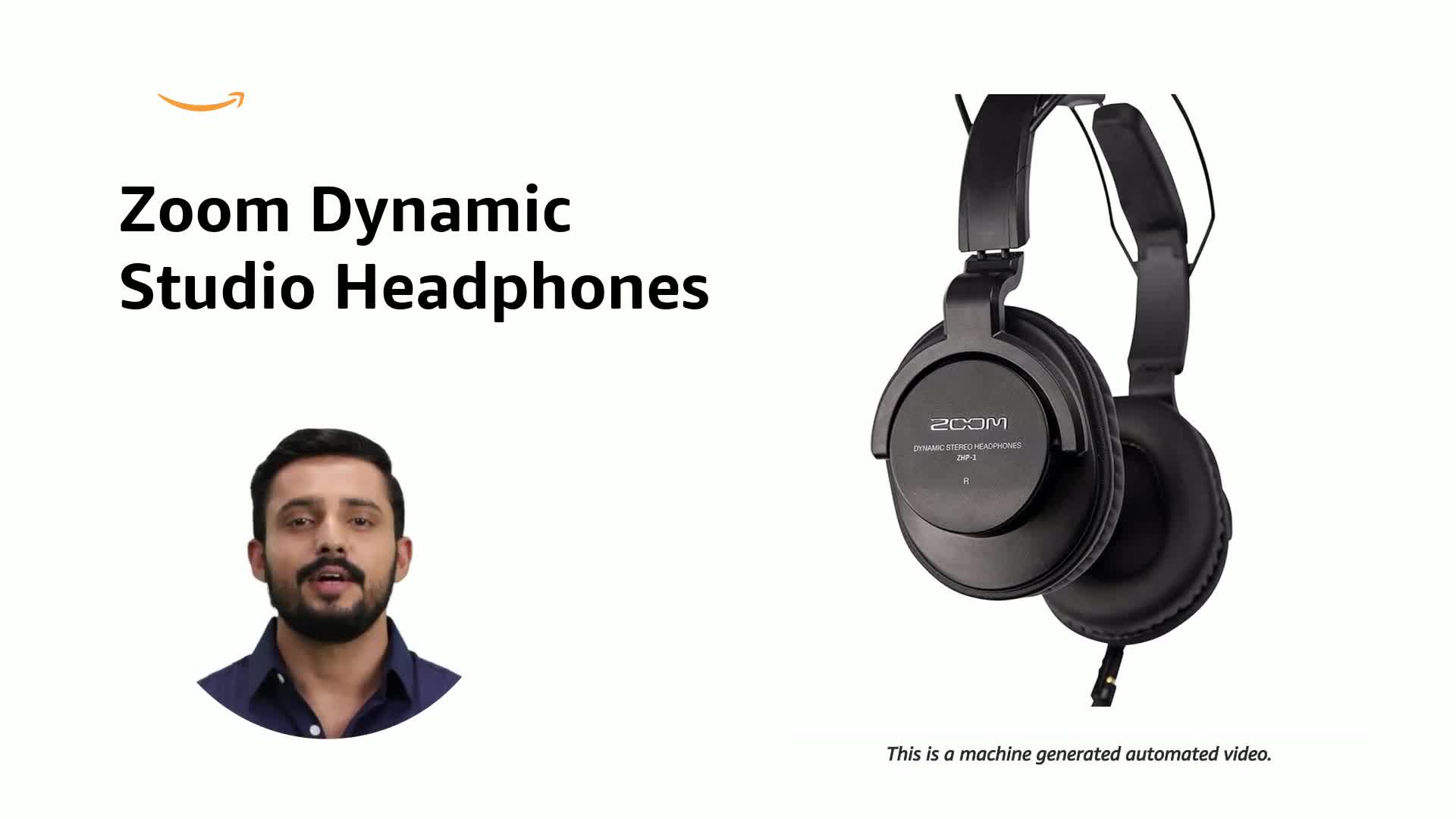 Zoom ZHP-1 Over Ear Closed Dynamic Stereo Black Headphones