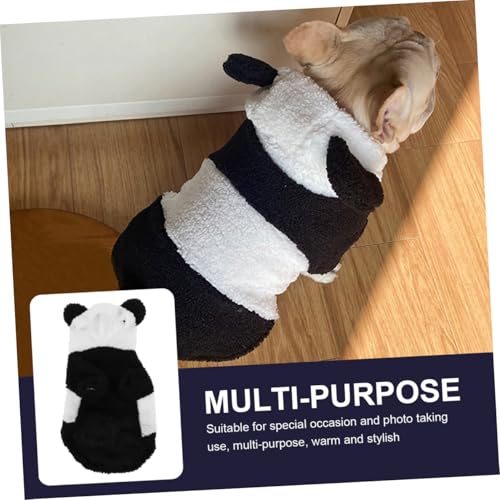 Disfraz para perro panda cálido y suave talla M miniatura 3