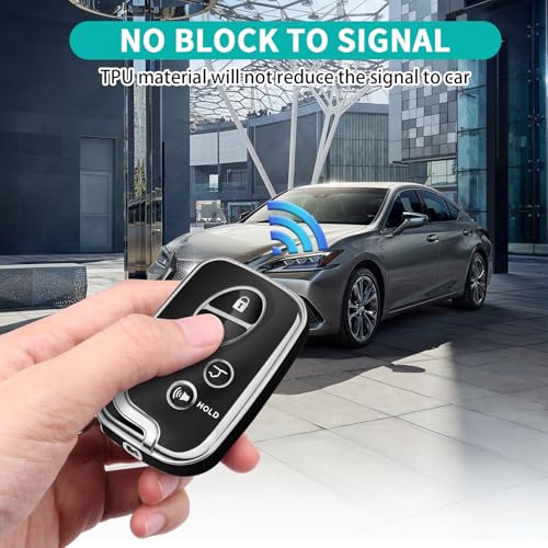 Image of MILD EAST for Lexus Key Fob Cover with Keychain | Compatible with 2009-2015 Lexus RX350 RX450 GX460 LX570 CT200h ES350 GS300 GS430 GS450h GS460 IS250 IS350 LS460,TPU