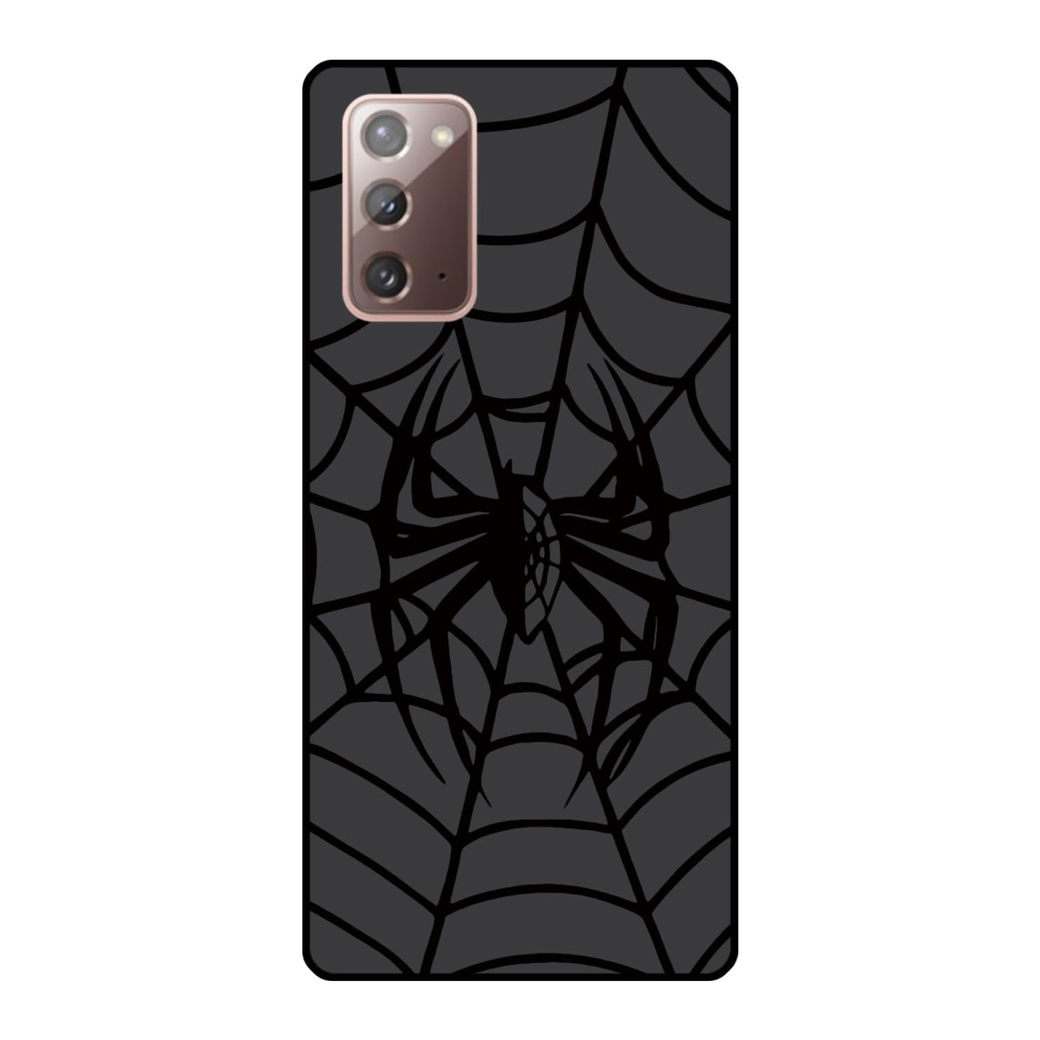 Cute Phone Case Compatible for Samsung Galaxy Note 20, Black Spider Web Halloween Designed Soft TPU Anti-Fall Anti-Scratch Shockproof Bumper Protective Phone Cover for Galaxy Note 20