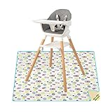 Baby Splat Mat, 51"*51" Splat Mat for Under High Chair, Non-Slip Baby Play Mat for Art Crafts Playti