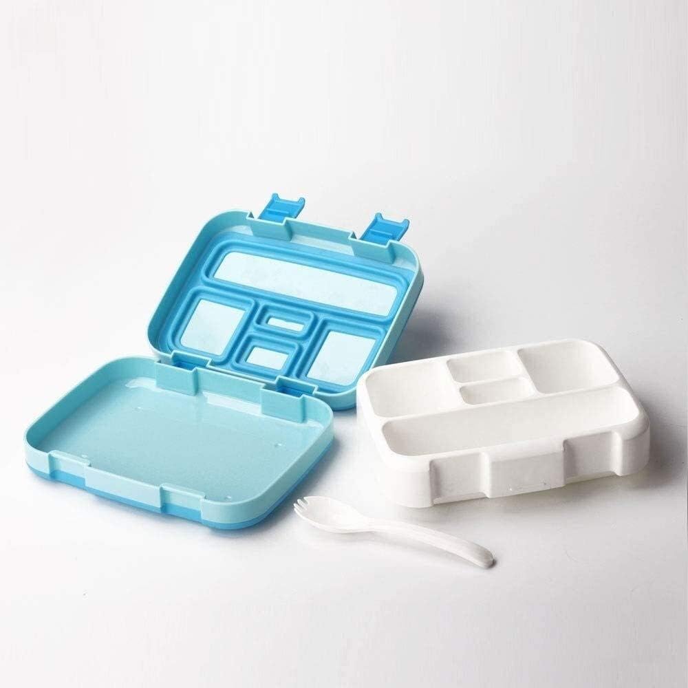 CHDWEY Bento Boxes Multi-grain Fruit Storage Box, Adult Four-frame/five-box Lunch Box with Lid, Student Flip Food Storage Container, Can Accommodate Nuts/meals Bento-Styled Lunch Solution Offers Durab