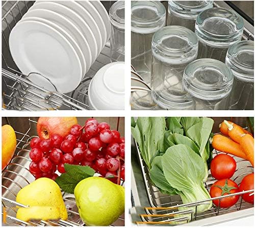 Miniatura 4 de Kisreal Escurridor de platos de acero inoxidable para fregadero